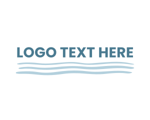 Wave Underline Wordmark logo