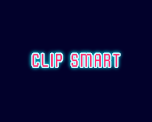 Neon Light Pixel  logo design