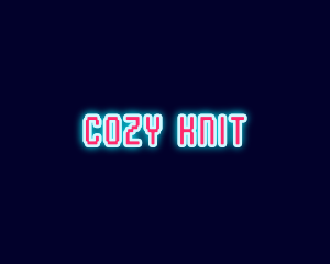 Neon Light Pixel  logo design