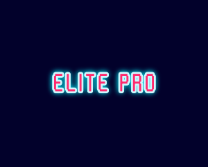 Neon Light Pixel  logo design