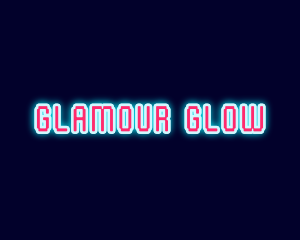 Neon Light Pixel  logo design