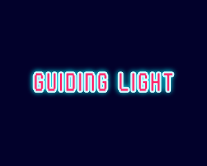 Neon Light Pixel  logo design