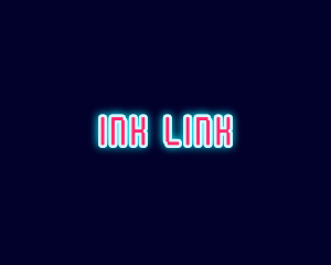 Neon Light Pixel  logo design