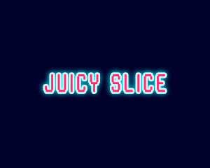 Neon Light Pixel  logo design