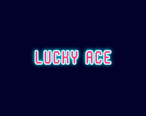 Neon Light Pixel  logo design