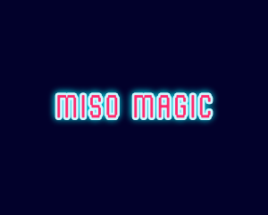 Neon Light Pixel  logo design