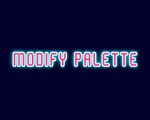 Neon Light Pixel  logo design