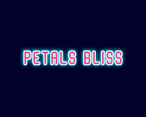 Neon Light Pixel  logo design