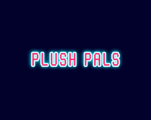 Neon Light Pixel  logo design