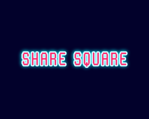 Neon Light Pixel  logo design