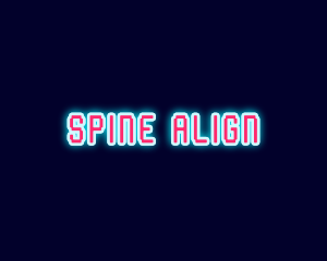 Neon Light Pixel  logo design