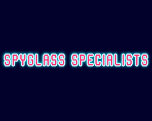 Neon Light Pixel  logo design