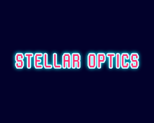 Neon Light Pixel  logo design