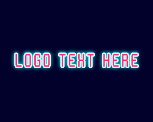 Light - Neon Light Pixel logo design
