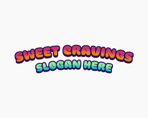 Retro Sweet Candy logo design