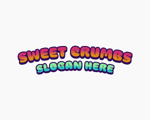 Retro Sweet Candy logo design