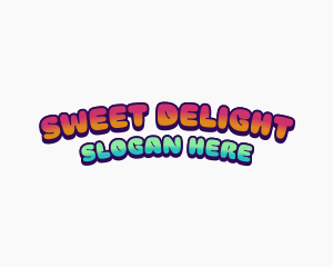 Retro Sweet Candy logo design