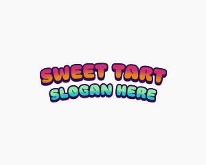 Retro Sweet Candy logo design