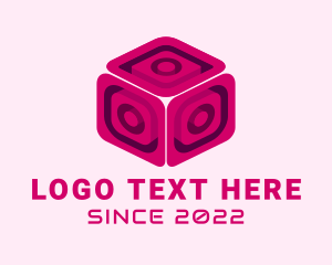 Pink Video Game Cube logo