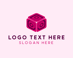 Pink Video Game Cube logo