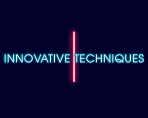 Futuristic Neon Brand logo design