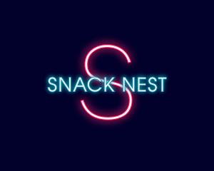 Futuristic Neon Brand logo design