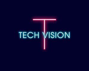 Futuristic Neon Brand logo design