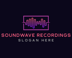 Music Soundwave Record logo design