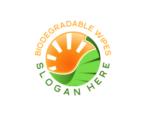 Solar Leaf Mountain logo design