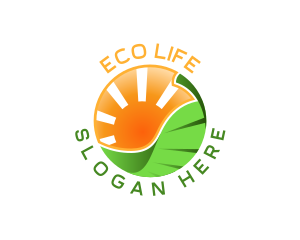 Solar Leaf Mountain logo