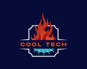 Fire Ice Thermal Cooling logo design