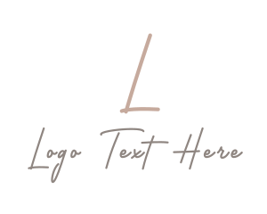 Handwritten Feminine Beauty logo