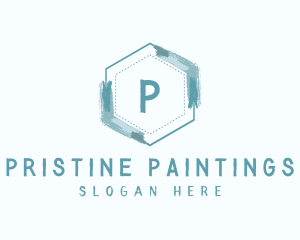 Watercolor Paint Brushstroke logo design