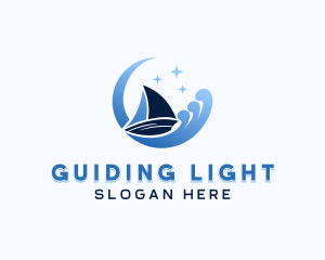 Sailing Boat Travel logo design