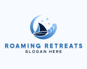 Sailing Boat Travel logo design