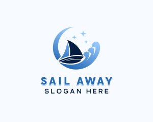 Sailing Boat Travel logo design