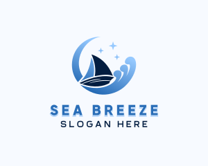 Sailing Boat Travel logo design