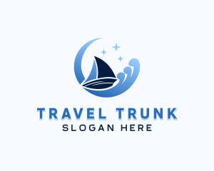 Sailing Boat Travel logo design