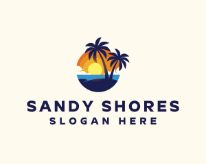 Beach Island Travel logo design