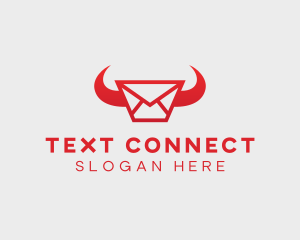 Horn Messaging Envelope logo design