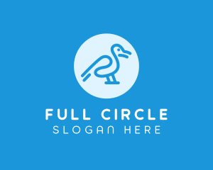 Unique Bird Circle logo design