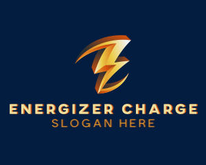 Lightning Bolt Power logo design