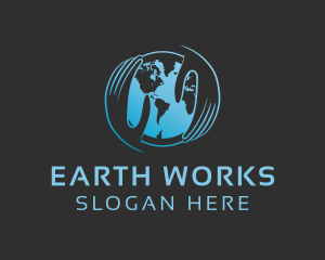 Hands Earth Care logo design