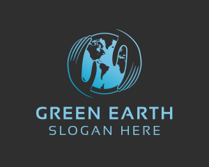 Hands Earth Care logo design