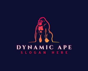 Masculine Giant Ape logo design