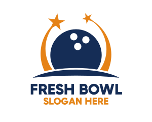 Bowling Ball Stars logo design