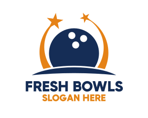 Bowling Ball Stars logo design