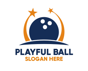 Bowling Ball Stars logo design