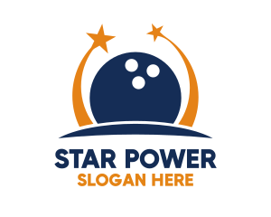 Bowling Ball Stars logo design