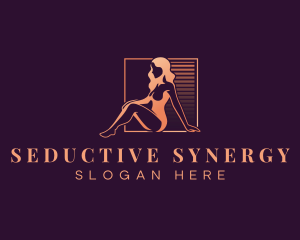 Nude Seductive Woman logo design